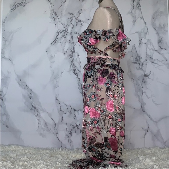 FOR LOVE AND LEMONS CADENCE. Floral off shoulder - Picture 2 of 8